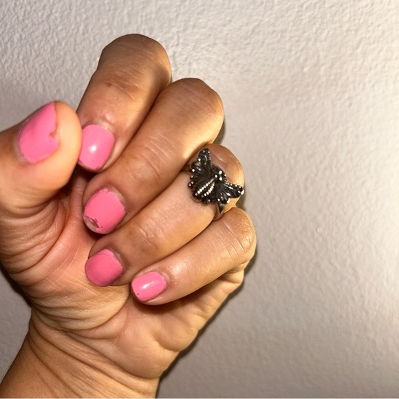 Silver Butterfly Ring - Picture 2 of 4